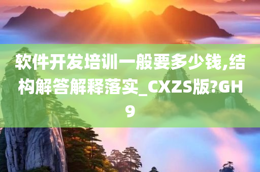 软件开发培训一般要多少钱,结构解答解释落实_CXZS版?GH9