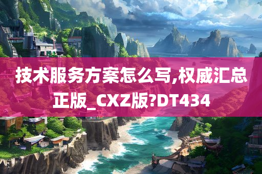 技术服务方案怎么写,权威汇总正版_CXZ版?DT434