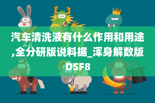 汽车清洗液有什么作用和用途,全分研版说料据_浑身解数版DSF8