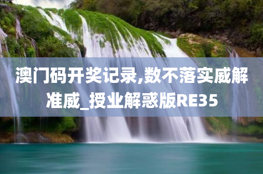 澳门码开奖记录,数不落实威解准威_授业解惑版RE35