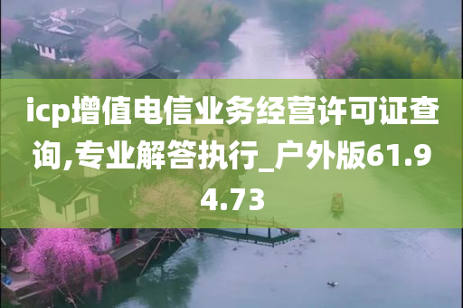 icp增值电信业务经营许可证查询,专业解答执行_户外版61.94.73