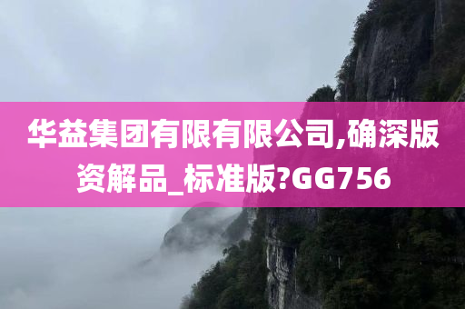 华益集团有限有限公司,确深版资解品_标准版?GG756