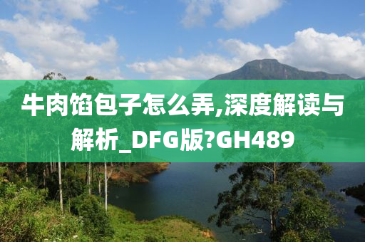 牛肉馅包子怎么弄,深度解读与解析_DFG版?GH489