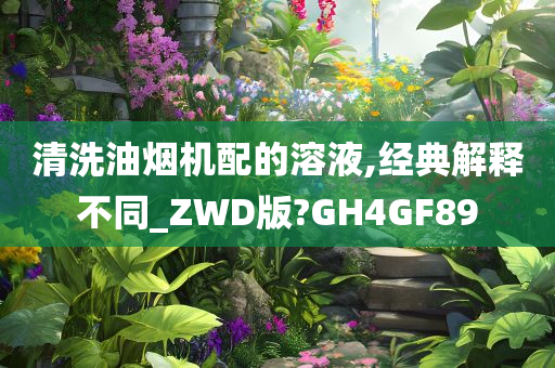 清洗油烟机配的溶液,经典解释不同_ZWD版?GH4GF89