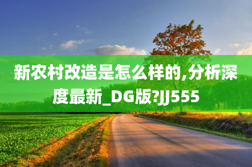 新农村改造是怎么样的,分析深度最新_DG版?JJ555