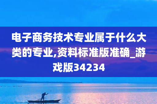 电子商务技术专业属于什么大类的专业,资料标准版准确_游戏版34234