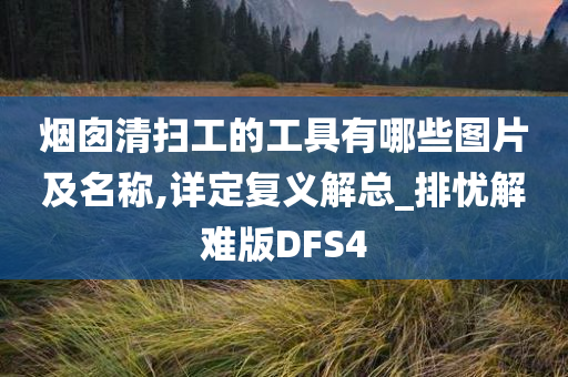 烟囱清扫工的工具有哪些图片及名称,详定复义解总_排忧解难版DFS4