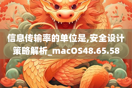 信息传输率的单位是,安全设计策略解析_macOS48.65.58