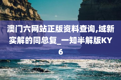 澳门六网站正版资料查询,域新实解的同总复_一知半解版KY6