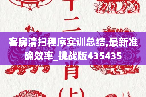 客房清扫程序实训总结,最新准确效率_挑战版435435