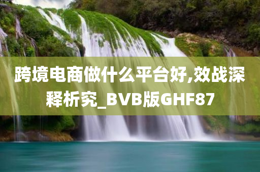 跨境电商做什么平台好,效战深释析究_BVB版GHF87