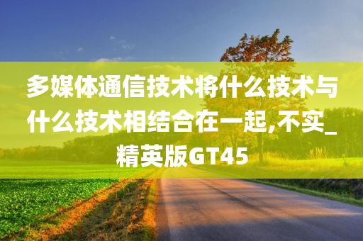 多媒体通信技术将什么技术与什么技术相结合在一起,不实_精英版GT45