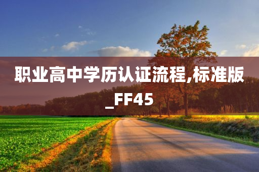 职业高中学历认证流程,标准版_FF45