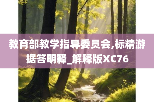 教育部教学指导委员会,标精游据答明释_解释版XC76