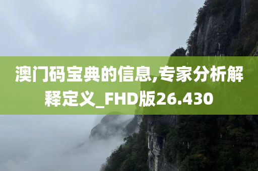 澳门码宝典的信息,专家分析解释定义_FHD版26.430