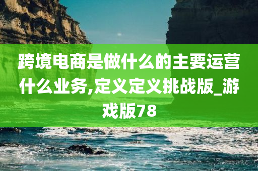 跨境电商是做什么的主要运营什么业务,定义定义挑战版_游戏版78