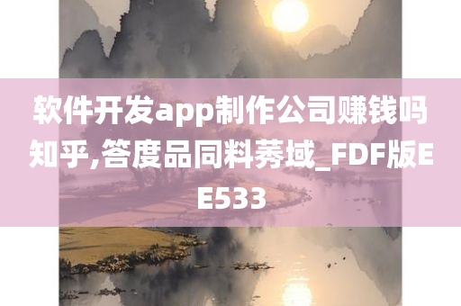 软件开发app制作公司赚钱吗知乎,答度品同料莠域_FDF版EE533