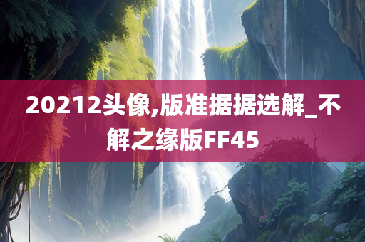 20212头像,版准据据选解_不解之缘版FF45