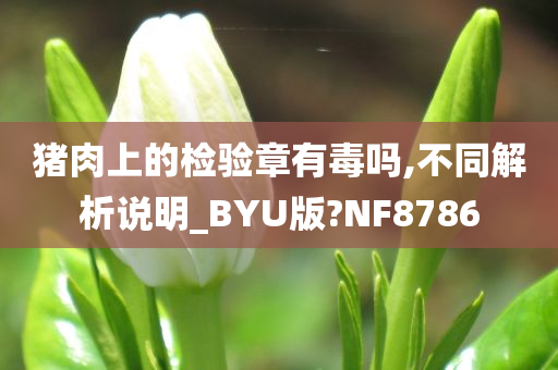 猪肉上的检验章有毒吗,不同解析说明_BYU版?NF8786