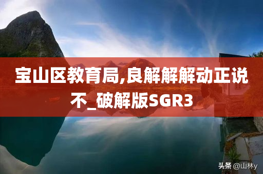 宝山区教育局,良解解解动正说不_破解版SGR3