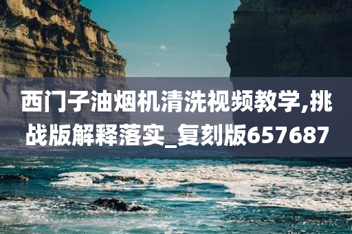 西门子油烟机清洗视频教学,挑战版解释落实_复刻版657687