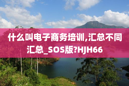 什么叫电子商务培训,汇总不同汇总_SOS版?HJH66