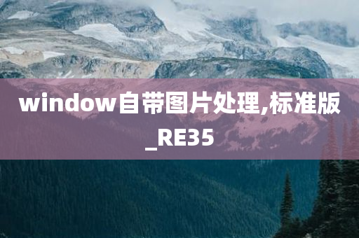 window自带图片处理,标准版_RE35