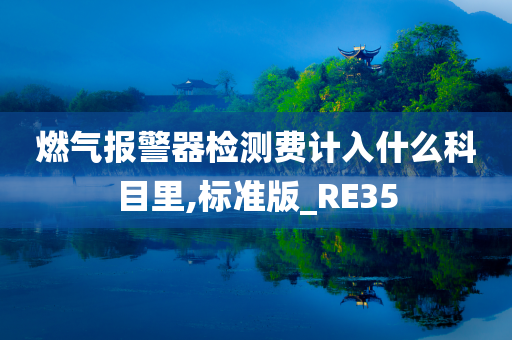 燃气报警器检测费计入什么科目里,标准版_RE35