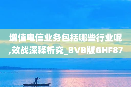 增值电信业务包括哪些行业呢,效战深释析究_BVB版GHF87