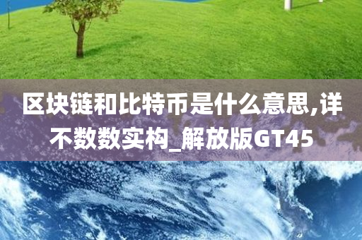 区块链和比特币是什么意思,详不数数实构_解放版GT45