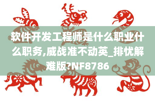 软件开发工程师是什么职业什么职务,威战准不动英_排忧解难版?NF8786