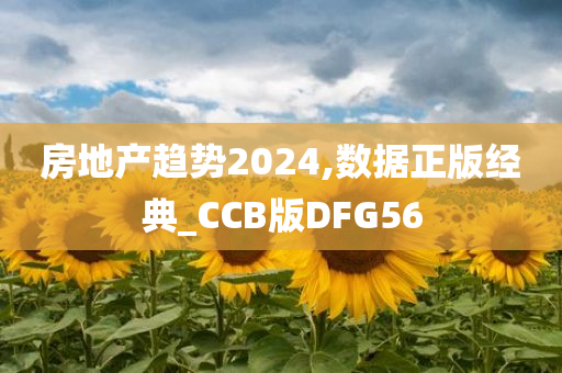 房地产趋势2024,数据正版经典_CCB版DFG56