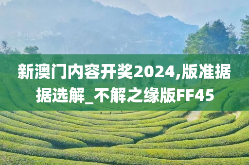 新澳门内容开奖2024,版准据据选解_不解之缘版FF45