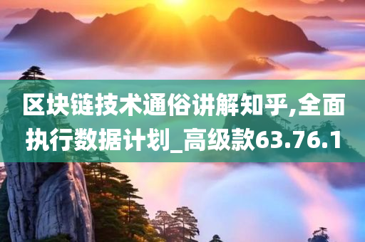 区块链技术通俗讲解知乎,全面执行数据计划_高级款63.76.10