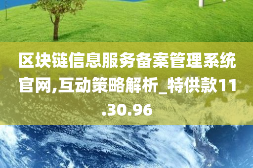 区块链信息服务备案管理系统官网,互动策略解析_特供款11.30.96