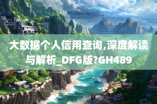 大数据个人信用查询,深度解读与解析_DFG版?GH489