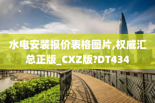 水电安装报价表格图片,权威汇总正版_CXZ版?DT434