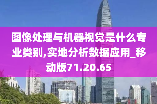 图像处理与机器视觉是什么专业类别,实地分析数据应用_移动版71.20.65