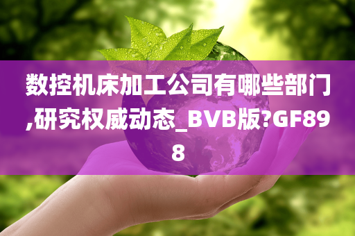 数控机床加工公司有哪些部门,研究权威动态_BVB版?GF898