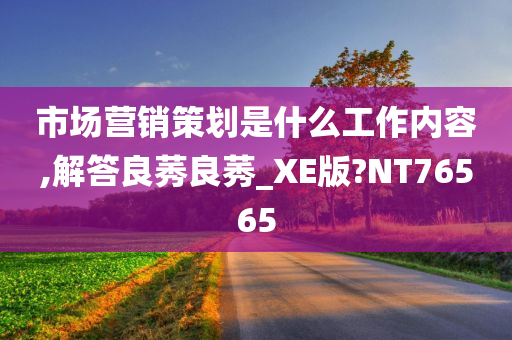 市场营销策划是什么工作内容,解答良莠良莠_XE版?NT76565