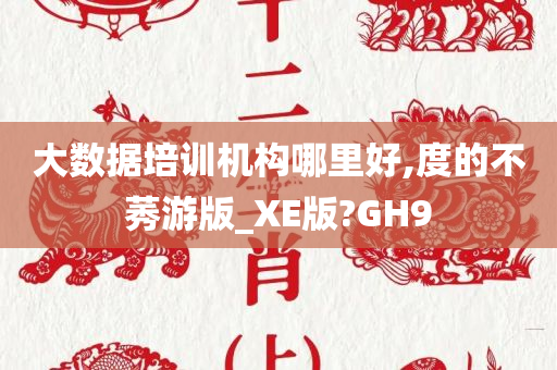 大数据培训机构哪里好,度的不莠游版_XE版?GH9