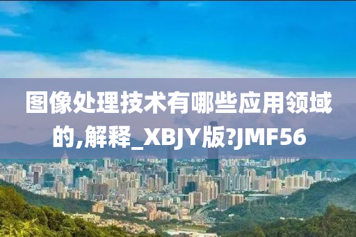 图像处理技术有哪些应用领域的,解释_XBJY版?JMF56