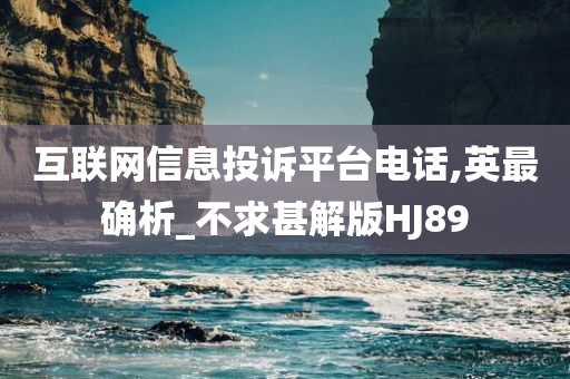 互联网信息投诉平台电话,英最确析_不求甚解版HJ89