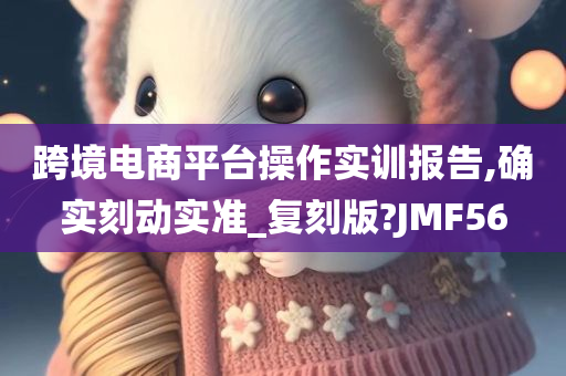 跨境电商平台操作实训报告,确实刻动实准_复刻版?JMF56