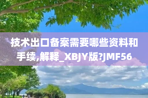 技术出口备案需要哪些资料和手续,解释_XBJY版?JMF56