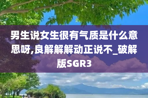 男生说女生很有气质是什么意思呀,良解解解动正说不_破解版SGR3