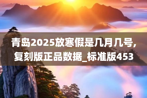 青岛2025放寒假是几月几号,复刻版正品数据_标准版453