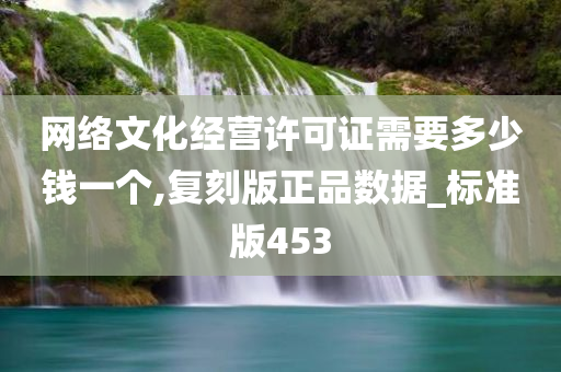 网络文化经营许可证需要多少钱一个,复刻版正品数据_标准版453