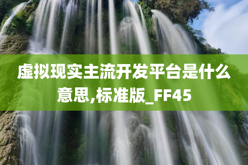 虚拟现实主流开发平台是什么意思,标准版_FF45