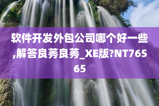 软件开发外包公司哪个好一些,解答良莠良莠_XE版?NT76565